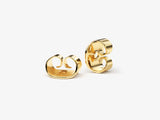 Gold earring backs, jewelry findings, secure and stylish ear nut replacements