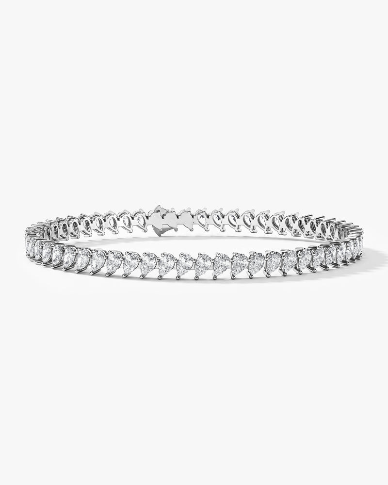 Pear Cut Diamond Tennis Bracelet