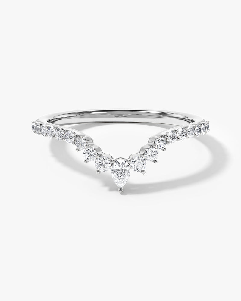 Gebogener Ewigkeitsring im Diadem Stil (0,35 CT TW)