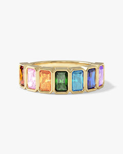 Rainbow Birthstone Ring