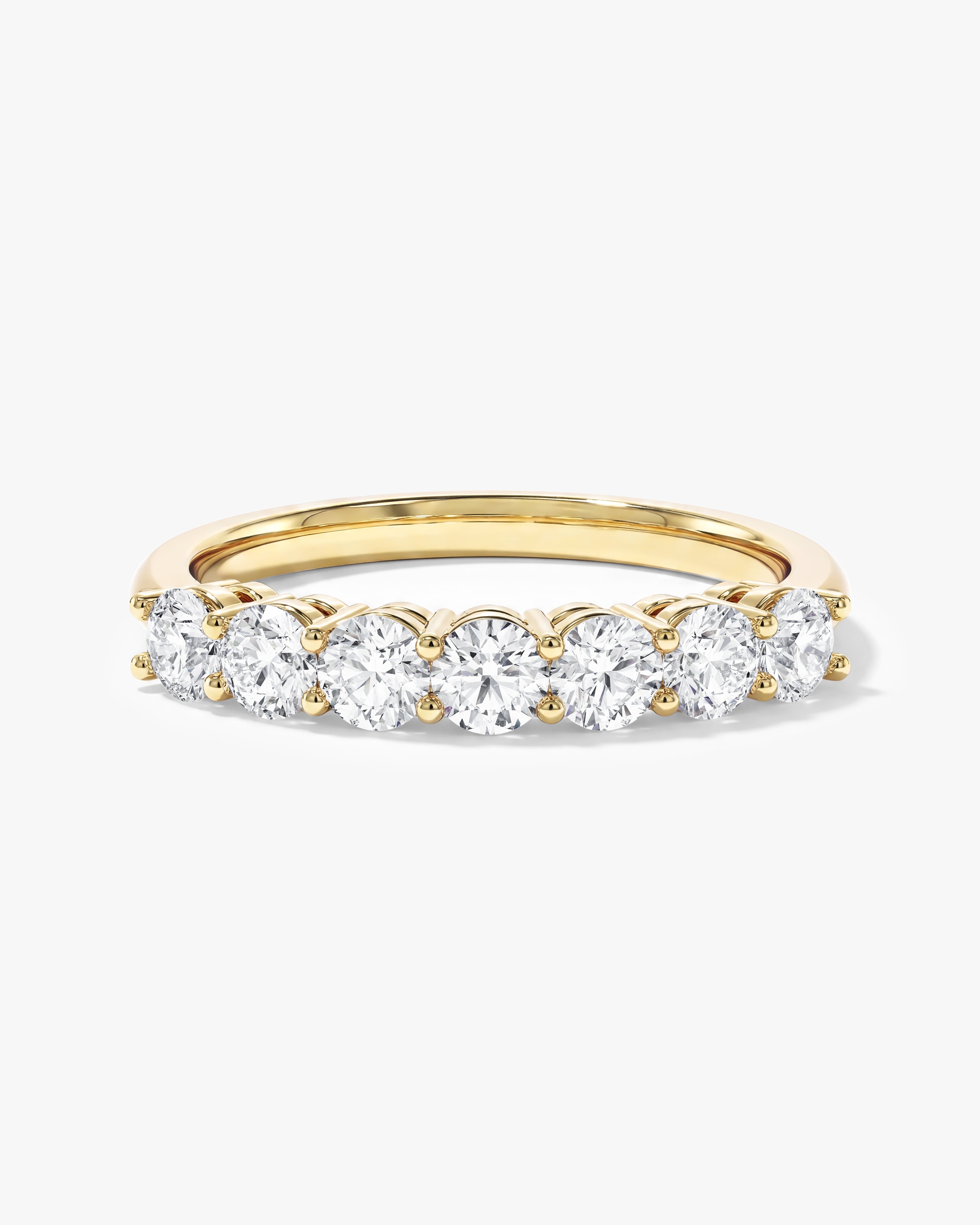 Klassischer Sieben-Stein Jubiläumsring (0,70 CT TW)