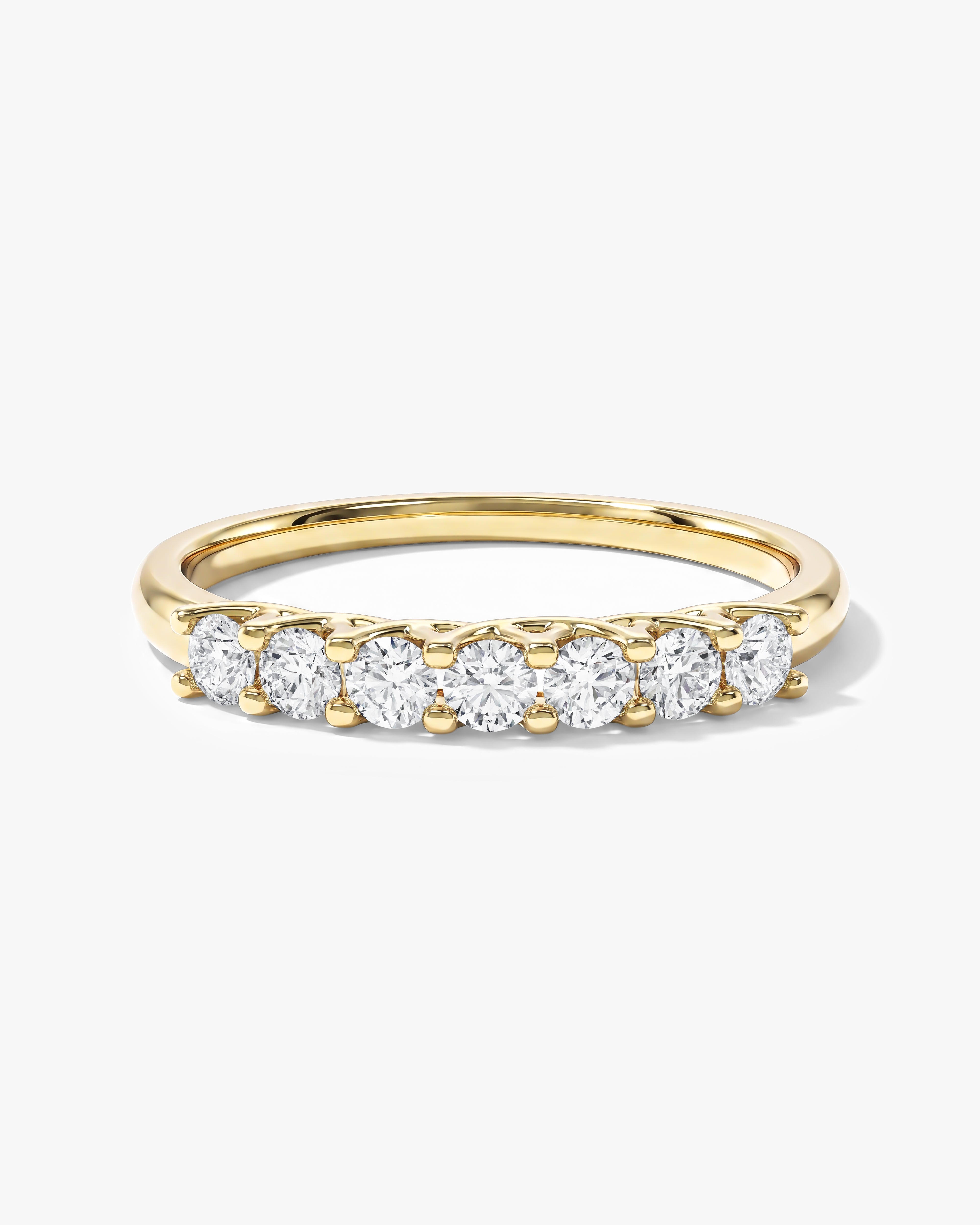 Sieben-Stein Gitter-Jubiläumsring (0,35 CT TW)