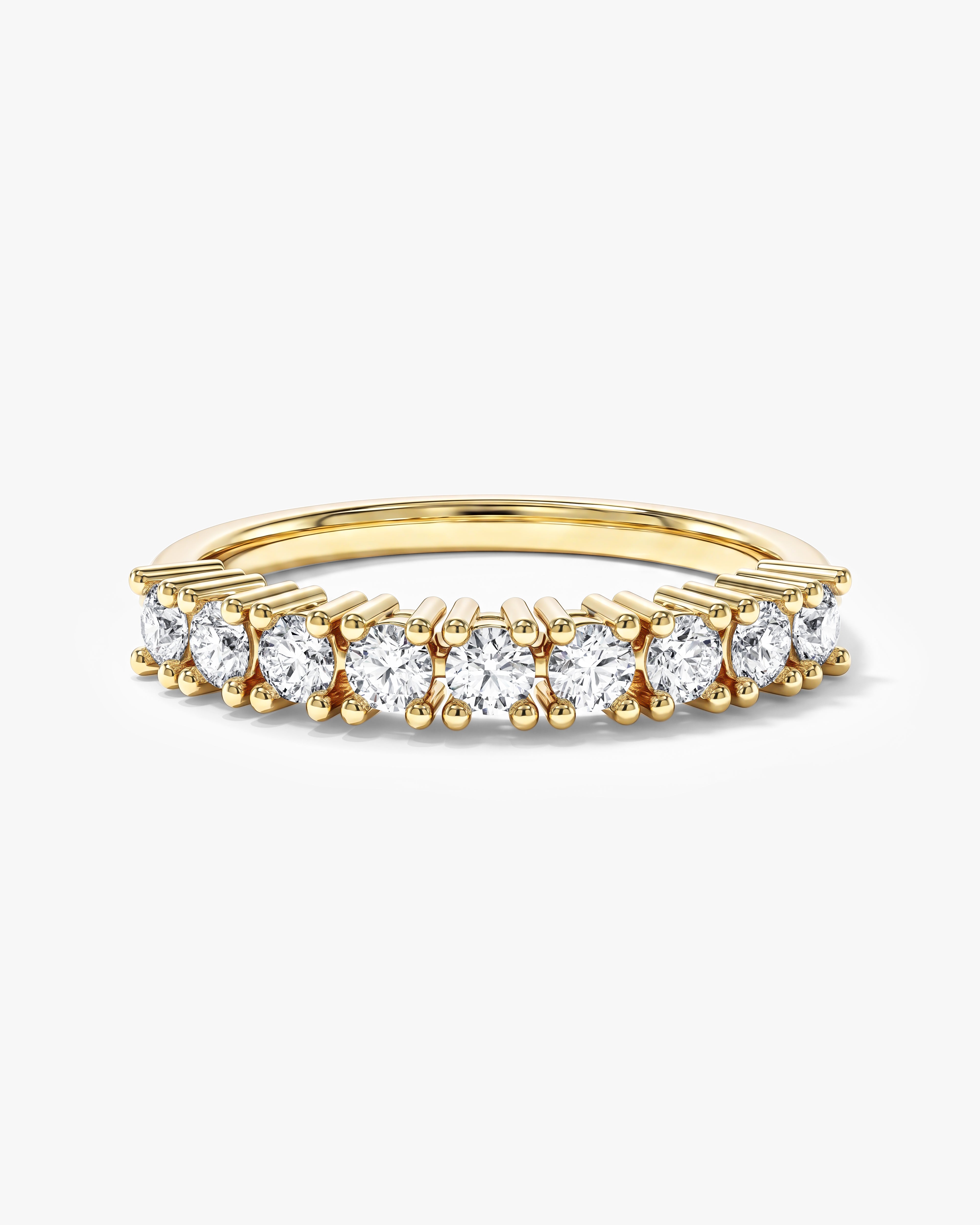 Neun-Stein Korb-Jubiläumsring (0,45 CT TW)