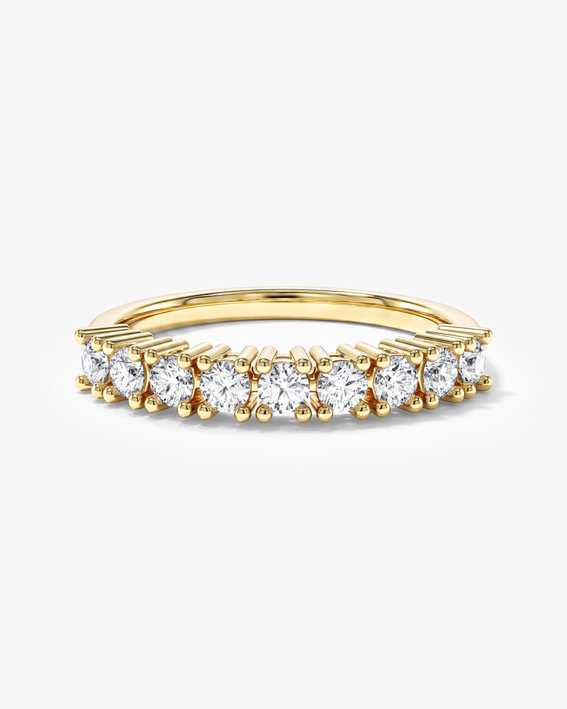 Neun-Stein Korb-Jubiläumsring (0,45 CT TW)