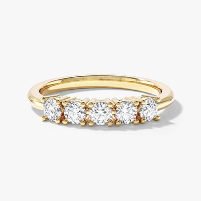 Five Stone Basket Anniversary Band (0.50 CT TW)