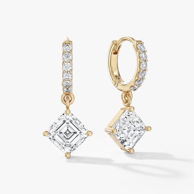 Asscher Drop Ohrringe