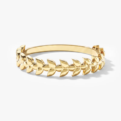 Olivenblatt Ring