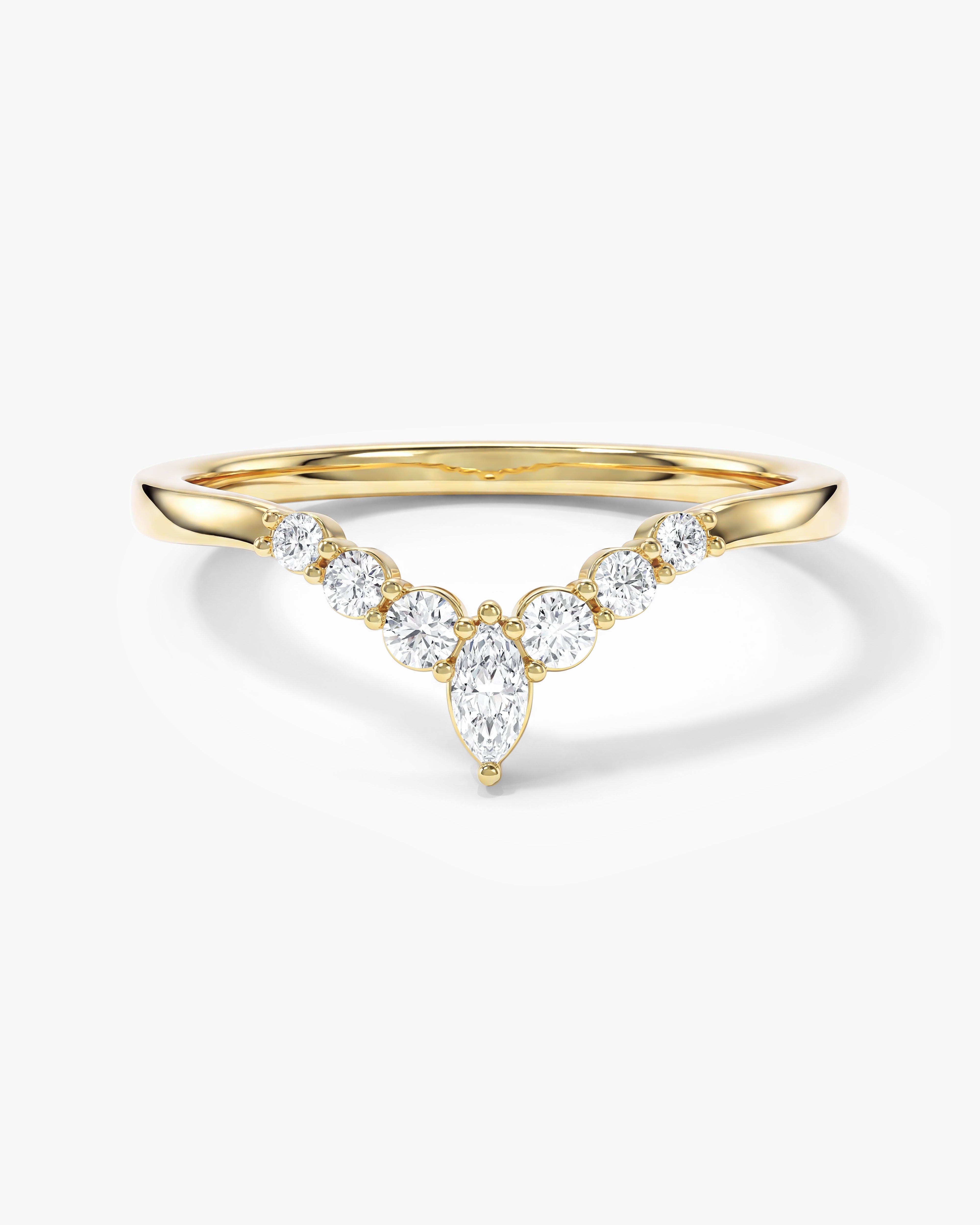 Vintage Marquise-Spitzen Ehering