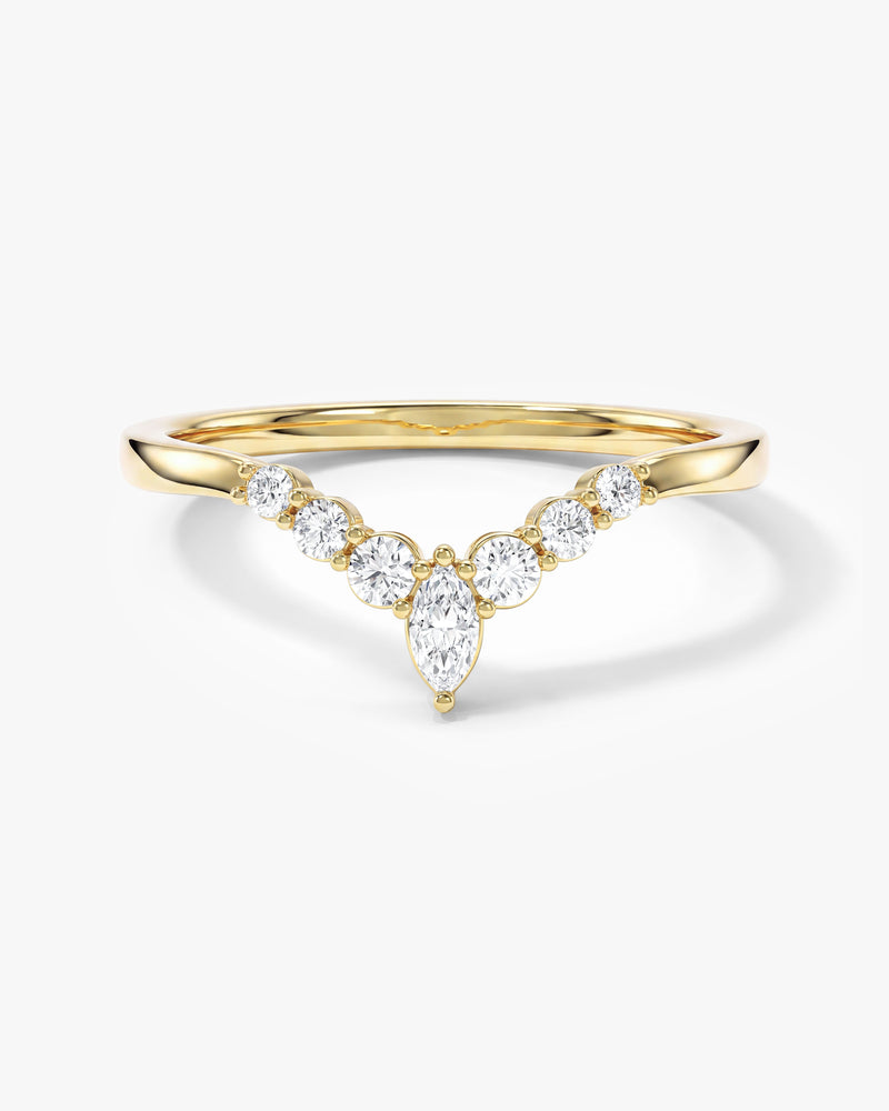 Vintage Marquise-Spitzen Ehering