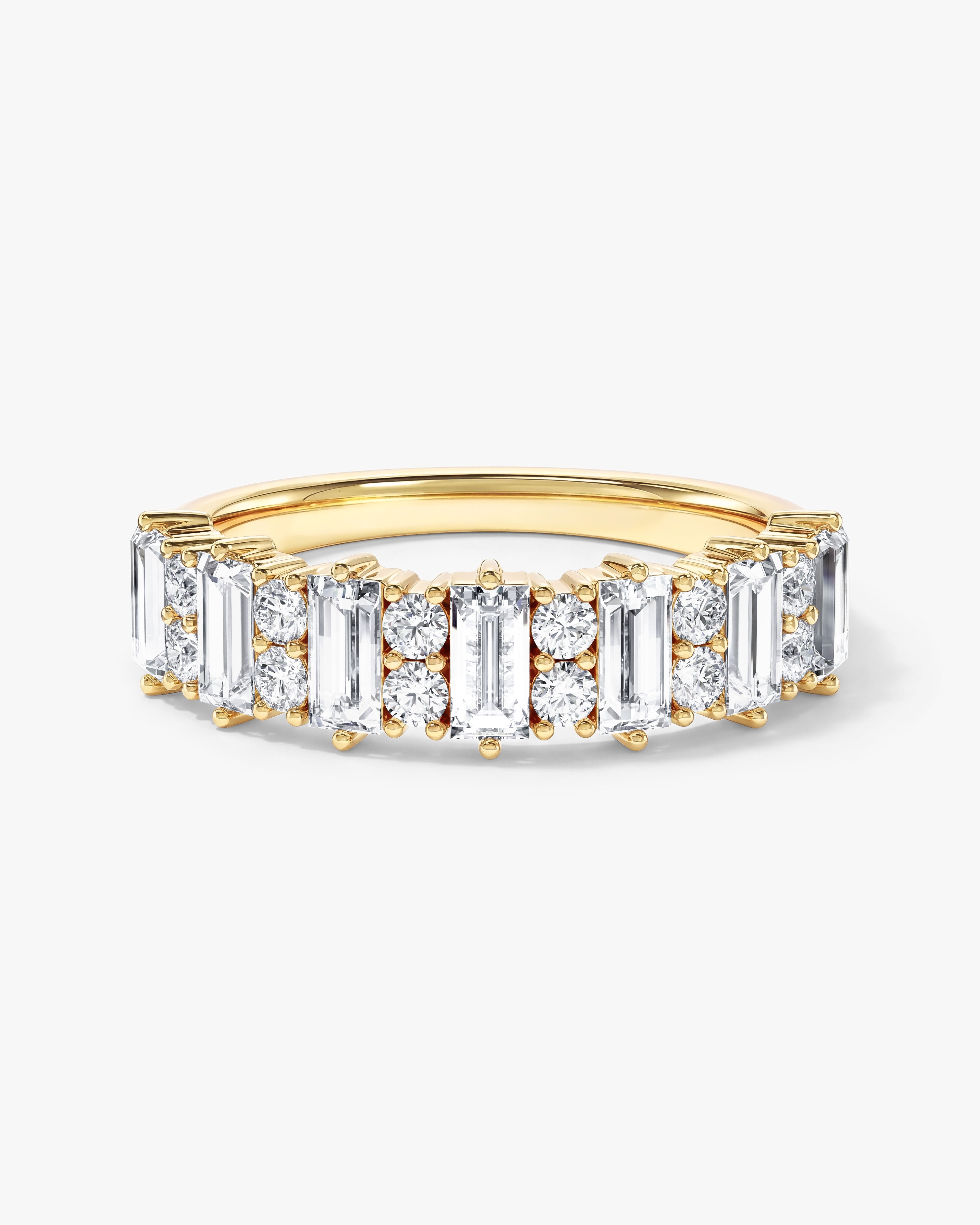 Ewigkeitsring mit Baguette Diamanten im Säulen-Design (1,20 CT TW)