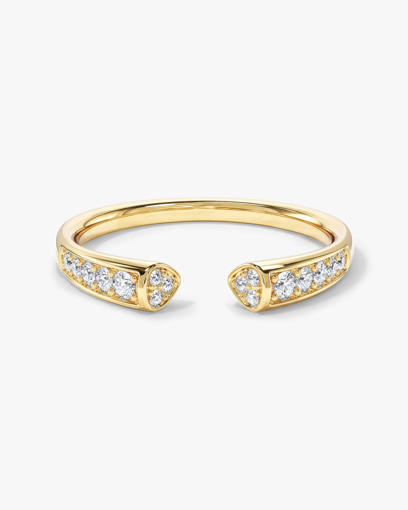 Offener Ewigkeitsring mit Milgrain-Verzierung (0,20 CT TW)