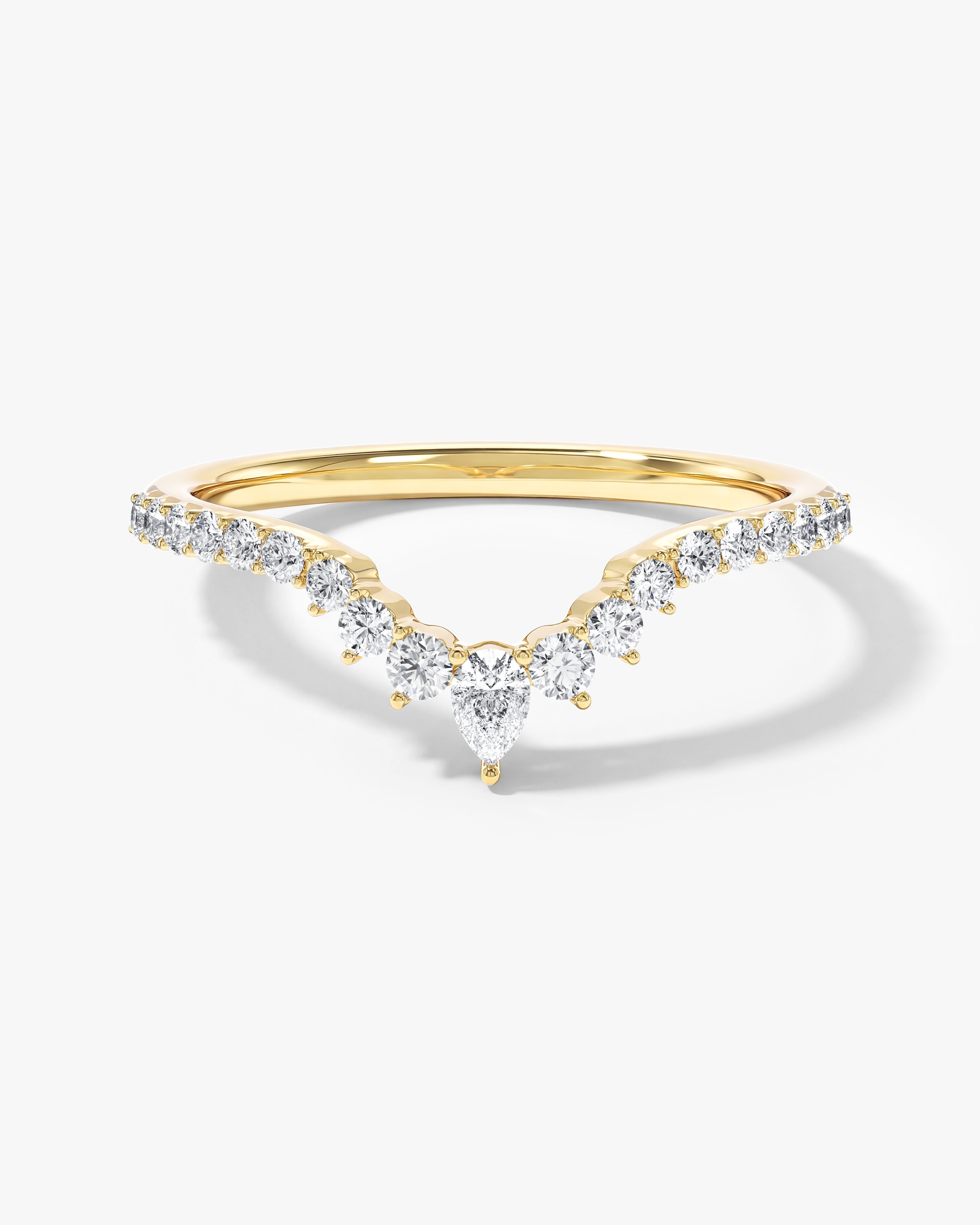 Gebogener Ewigkeitsring im Diadem Stil (0,35 CT TW)