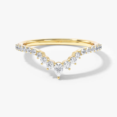 Gebogener Ewigkeitsring im Diadem Stil (0,35 CT TW)