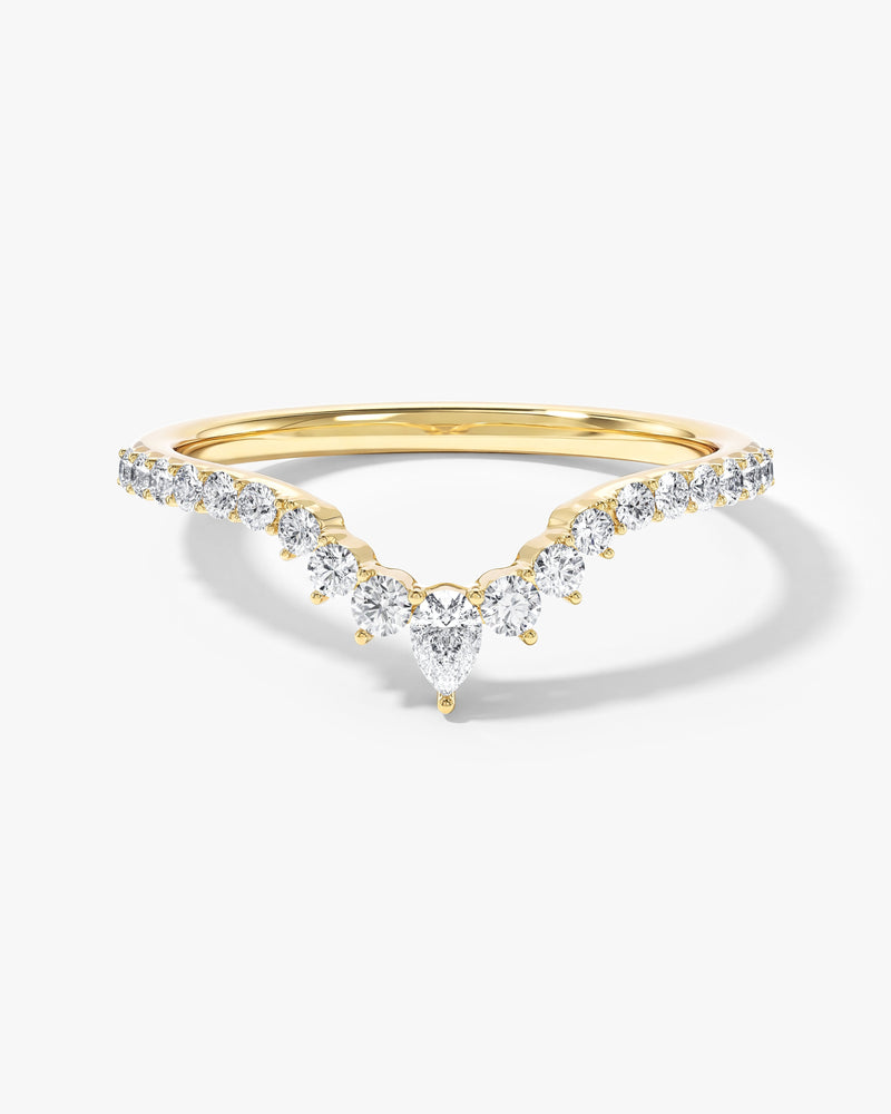 Gebogener Ewigkeitsring im Diadem Stil (0,35 CT TW)
