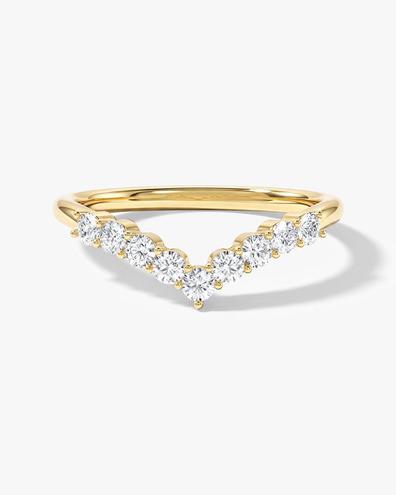Chevron Ewigkeitsring mit geteilten Krappen (0,30 CT TW)