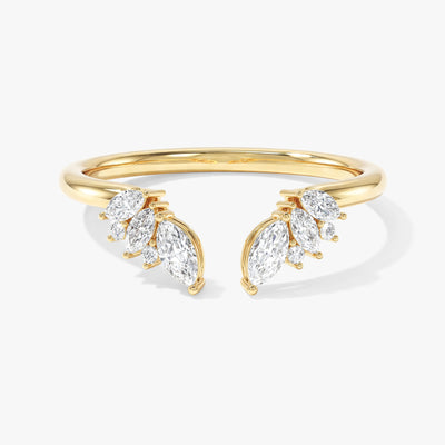 Offener Marquise-Cluster Ehering
