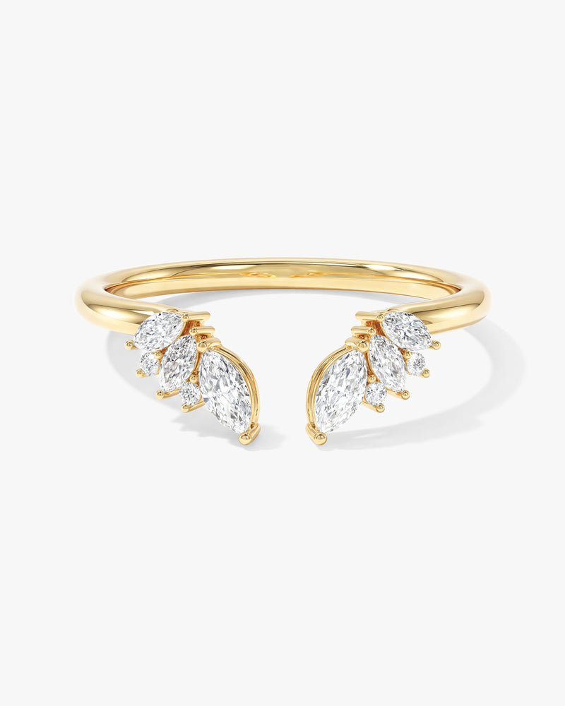 Offener Marquise-Cluster Ehering