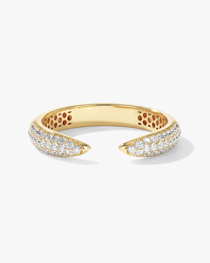 Offener Pavé Ewigkeitsring im Cuff Design (0,30 CT TW)
