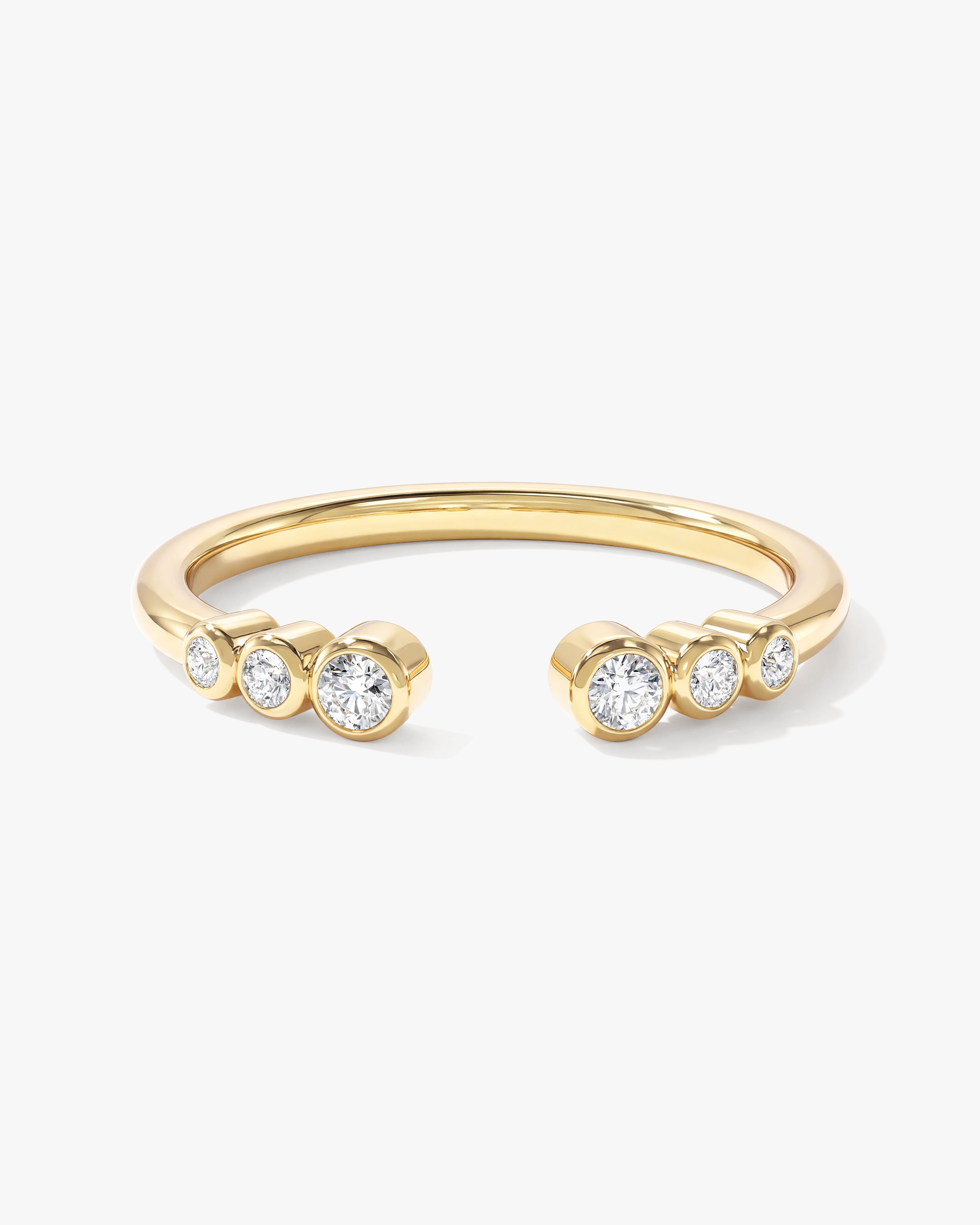 Offener Ewigkeitsring mit Zargenfassung (0,10 CT TW)