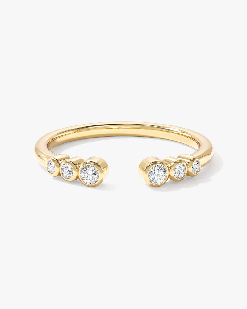 Offener Ewigkeitsring mit Zargenfassung (0,10 CT TW)