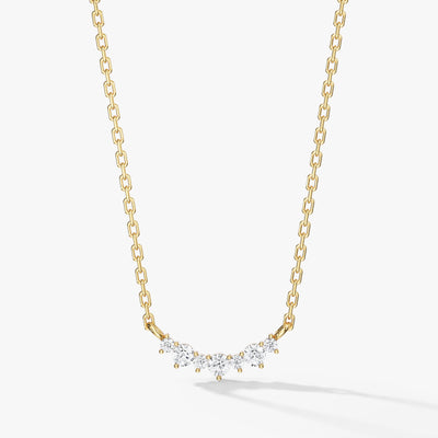 Unique Cluster Necklace (0.13 CT)