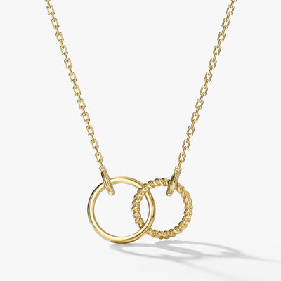Eternity Circle Charm Necklace
