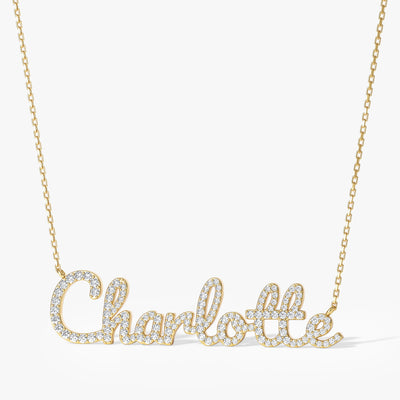 Pave Name Necklace