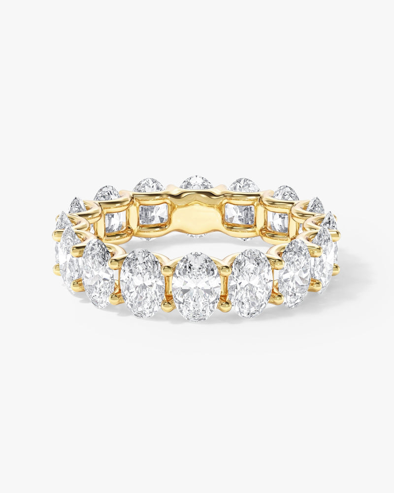 U-Krappenfassung Ovalschliff Ewigkeit Ring (8,00 CT CW)