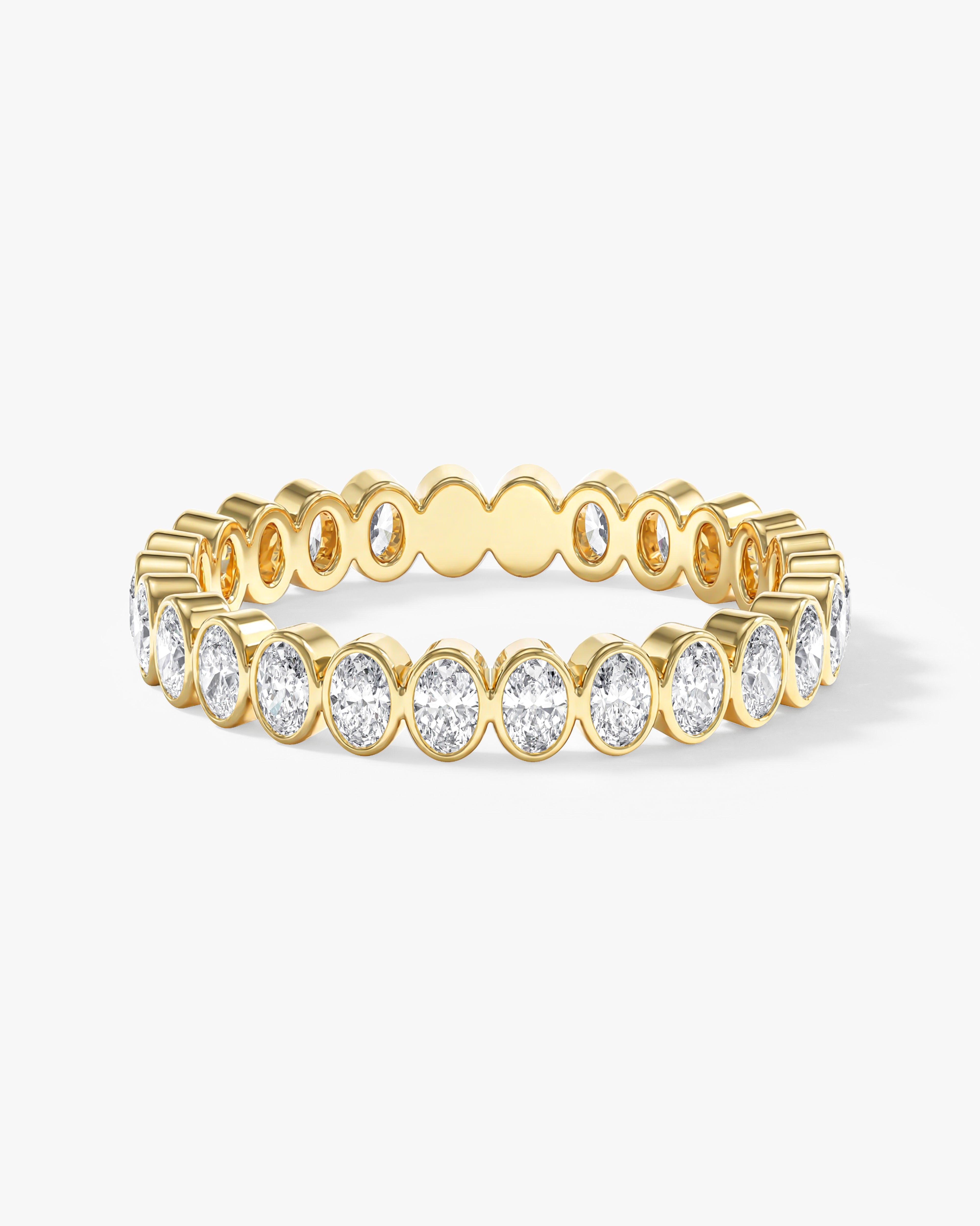 Ewigkeitsring mit Ovalschliff und Zargenfassung (1,25 CT TW)