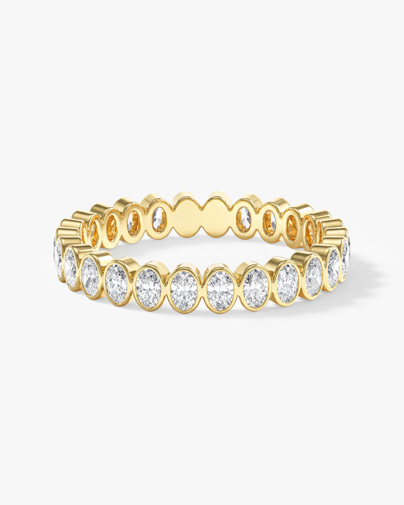 Ewigkeitsring mit Ovalschliff und Zargenfassung (1,25 CT TW)
