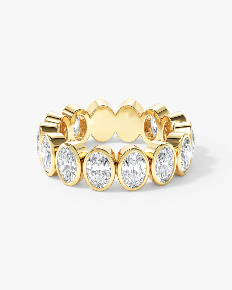 Ewigkeitsring mit Ovalschliff und Zargenfassung (6,50 CT TW)