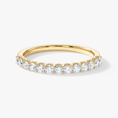 U-Krappenfassung Ewigkeit Ring (0,50 CT TW, halb besetzt)