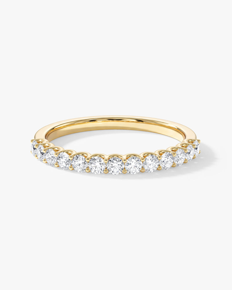 U-Krappenfassung Ewigkeit Ring (0,50 CT TW, halb besetzt)