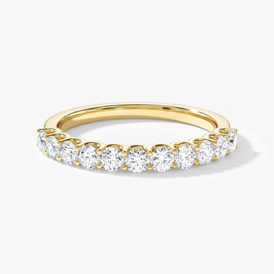 U-Krappenfassung Ewigkeit Ring (0,75 CT TW, halb besetzt)