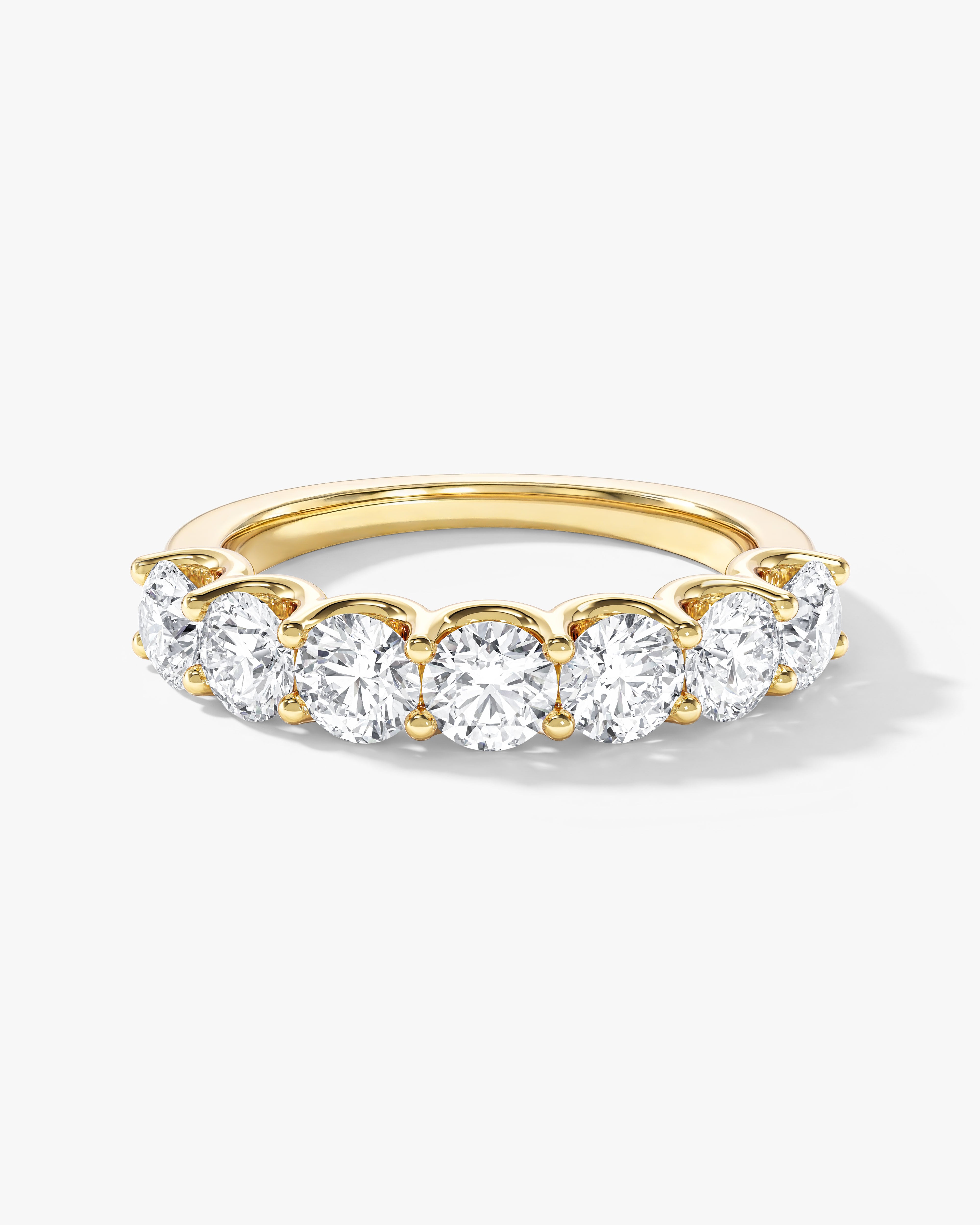 U-Krappenfassung Ewigkeit Ring (2,00 CT TW, halb besetzt)
