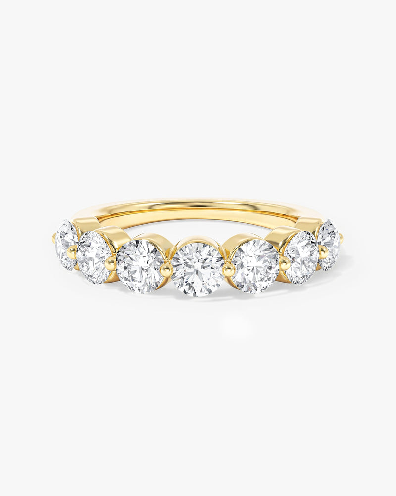 Ewigkeitsring mit Einzelkrappen-Fassung (1,75 CT TW, halb bestezt)