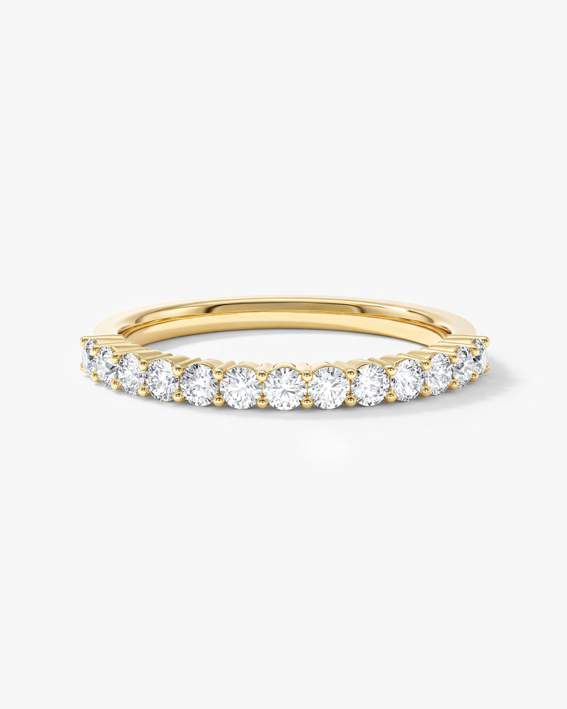 Fassettierter Ewigkeitsring (0,50 CT TW, halb besetzt)