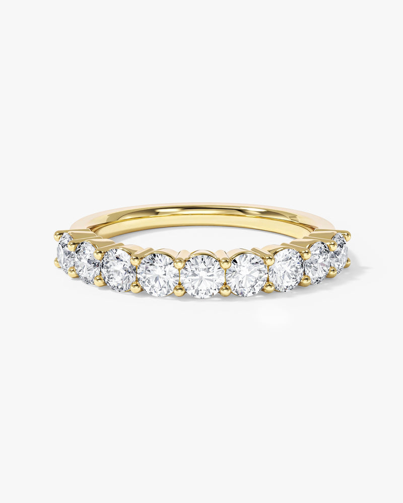 Fassettierter Ewigkeitsring (1,00 CT TW, halb besetzt)