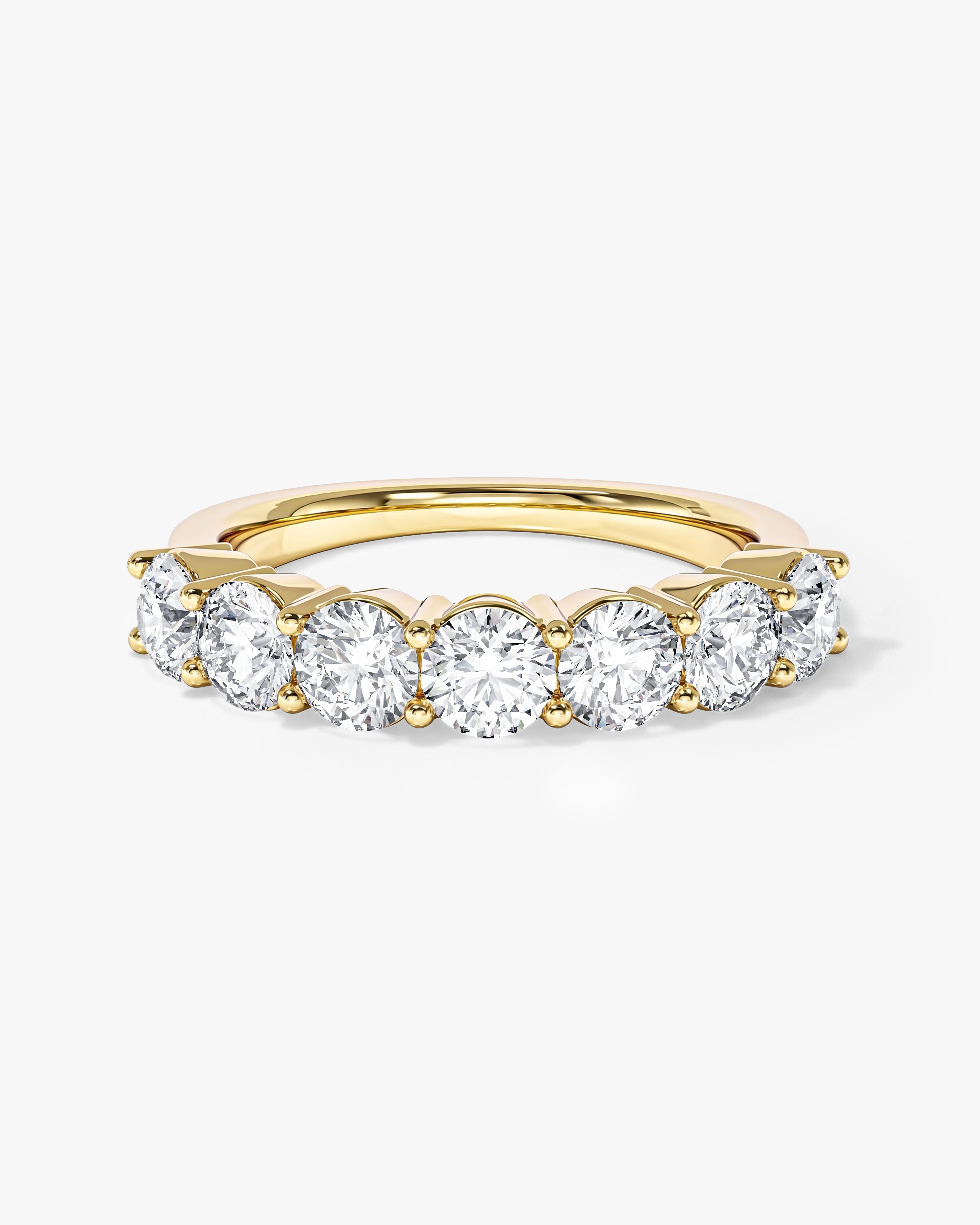 Fassettierter Ewigkeitsring (2,00 CT TW, halb besetzt)