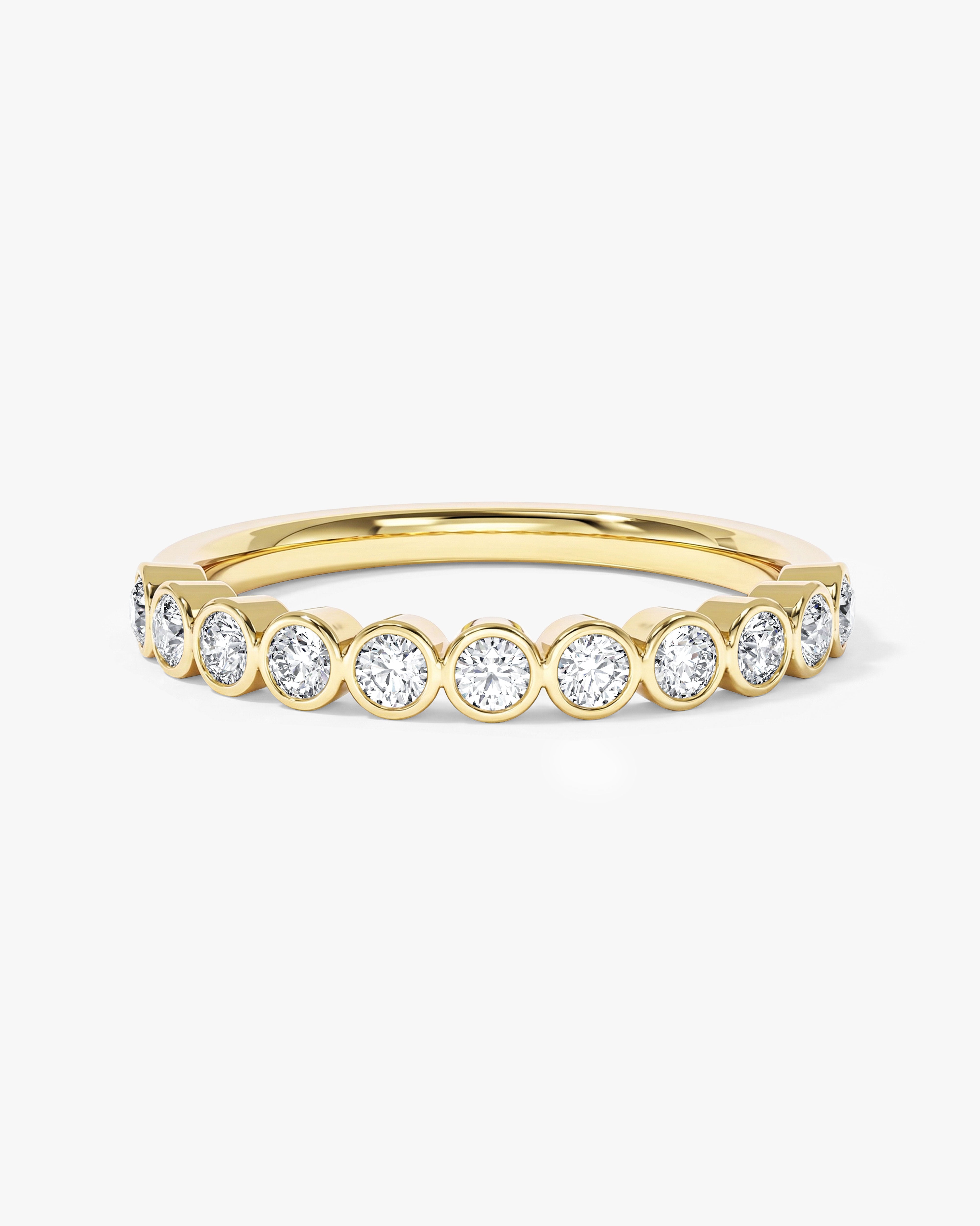 Ewigkeitsring mit Zargenfassung (0,35 CT TW, halb besetzt)