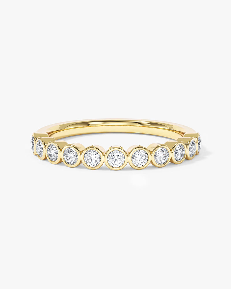 Ewigkeitsring mit Zargenfassung (0,35 CT TW, halb besetzt)