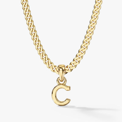 Initial Cuban Chain Necklace