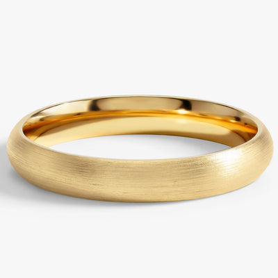 3mm Classic Dome Wedding Band - Matte Brushed