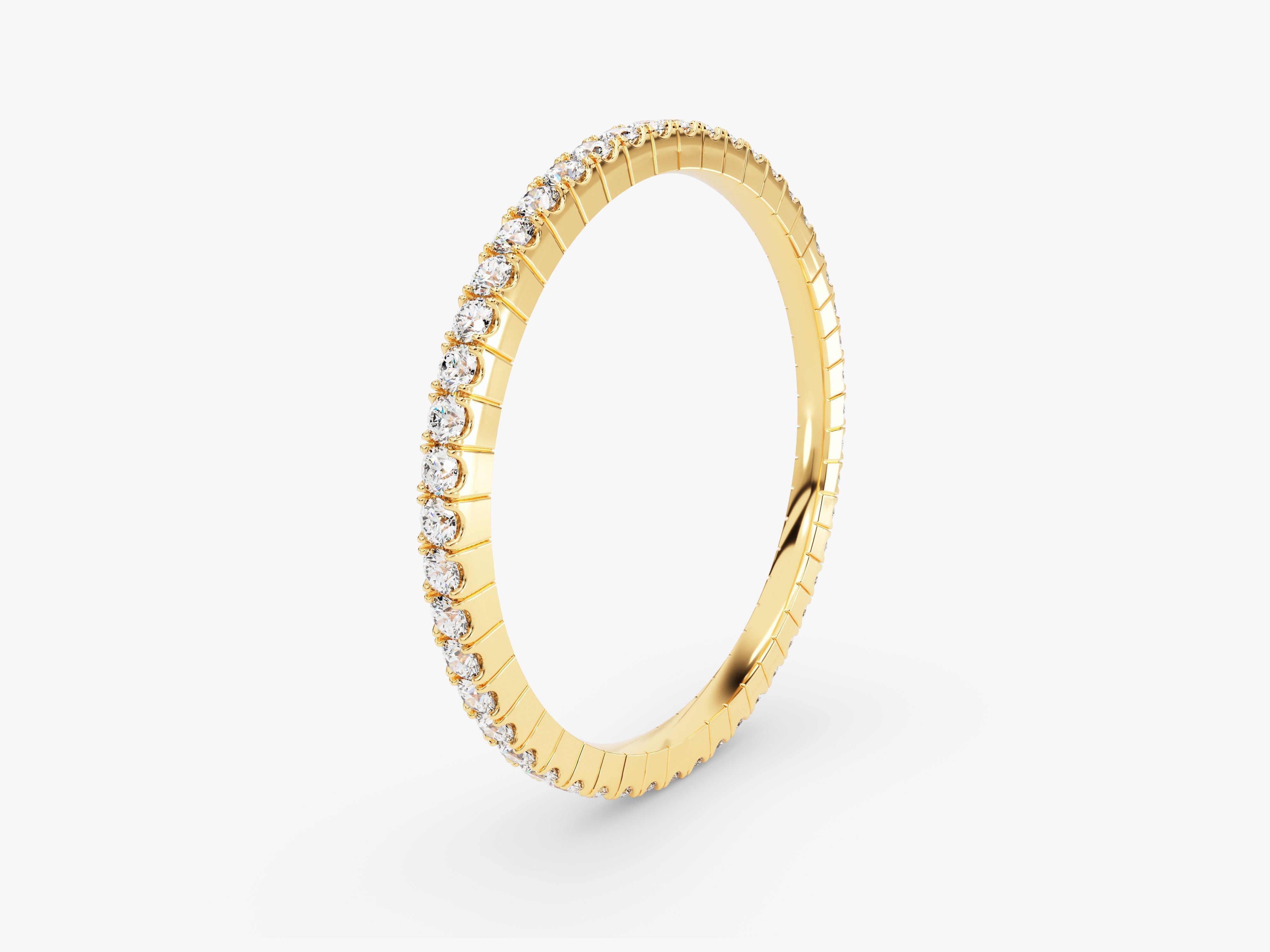 Ewigkeit Diamant-Ehereing im Schlitz (0,45 CT TW)