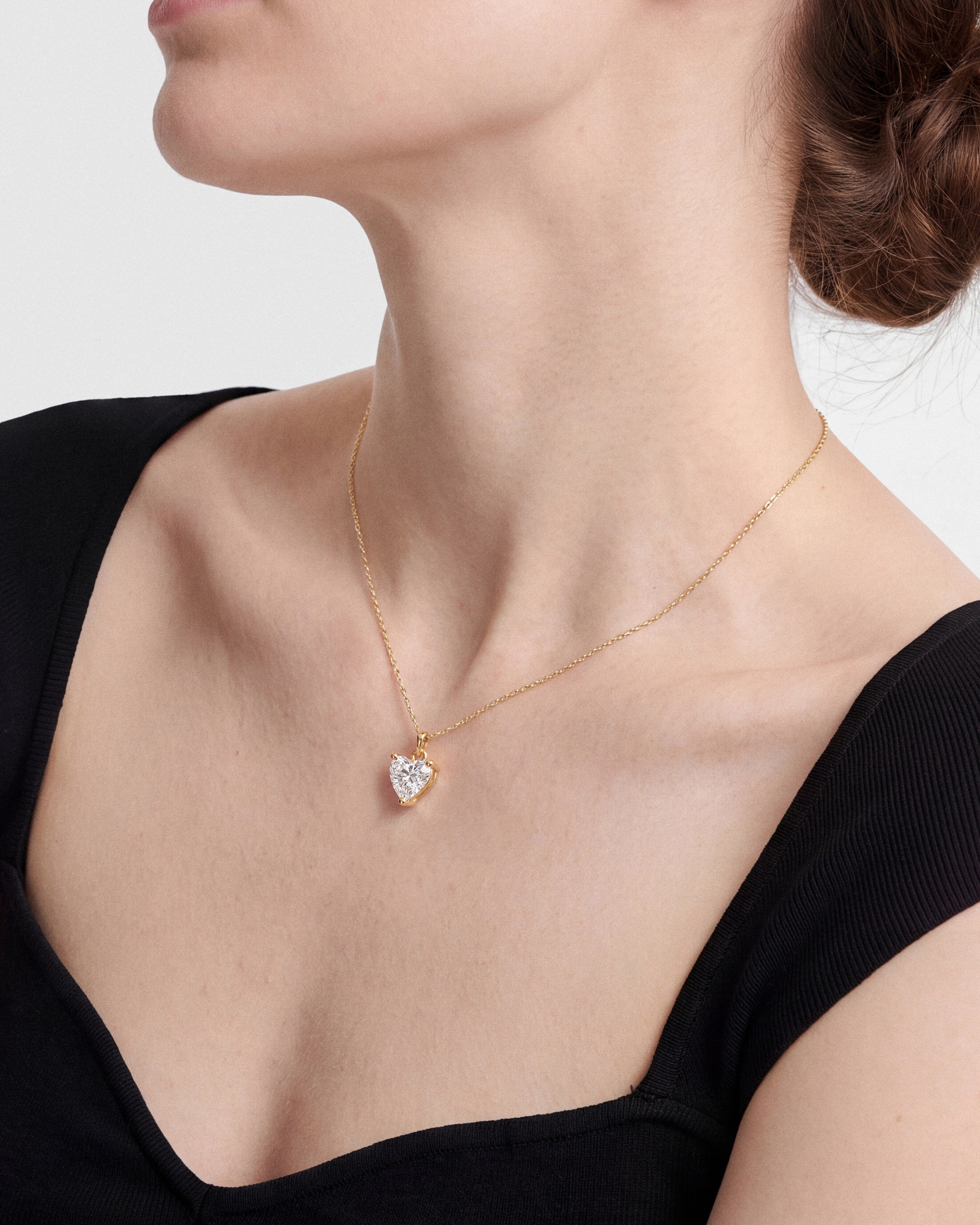 Solitär Anhänger im Herzschliff (2,00 CT)