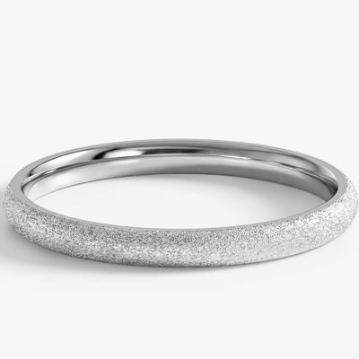2mm klassischer gewölbter Ehering mit Sternenstaub-Oberfläche