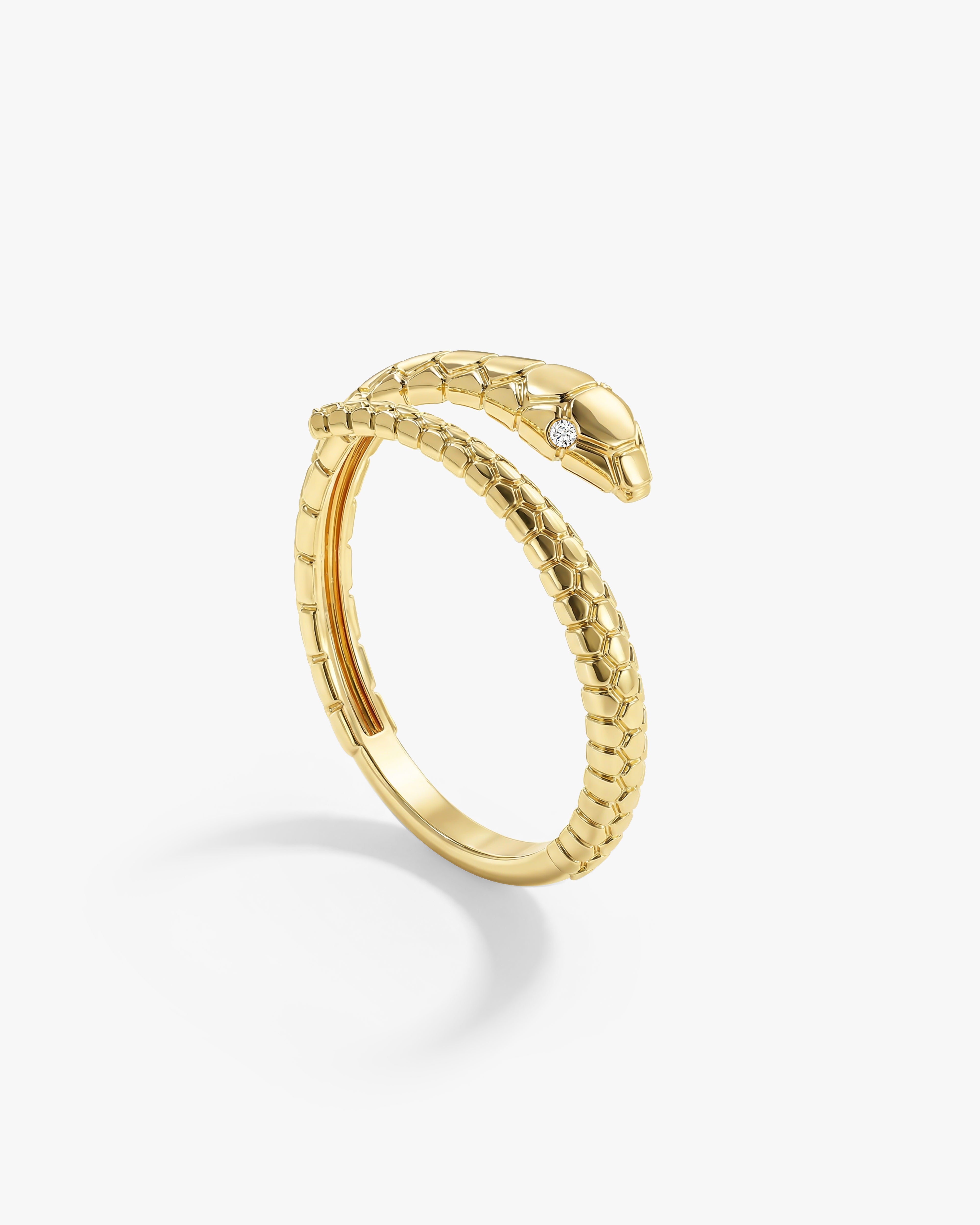 Minimalistische Schlangen Ring