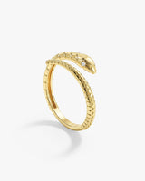 Minimalistische Schlangen Ring