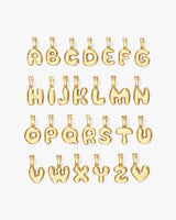 Bubble Buchstabe Halskette