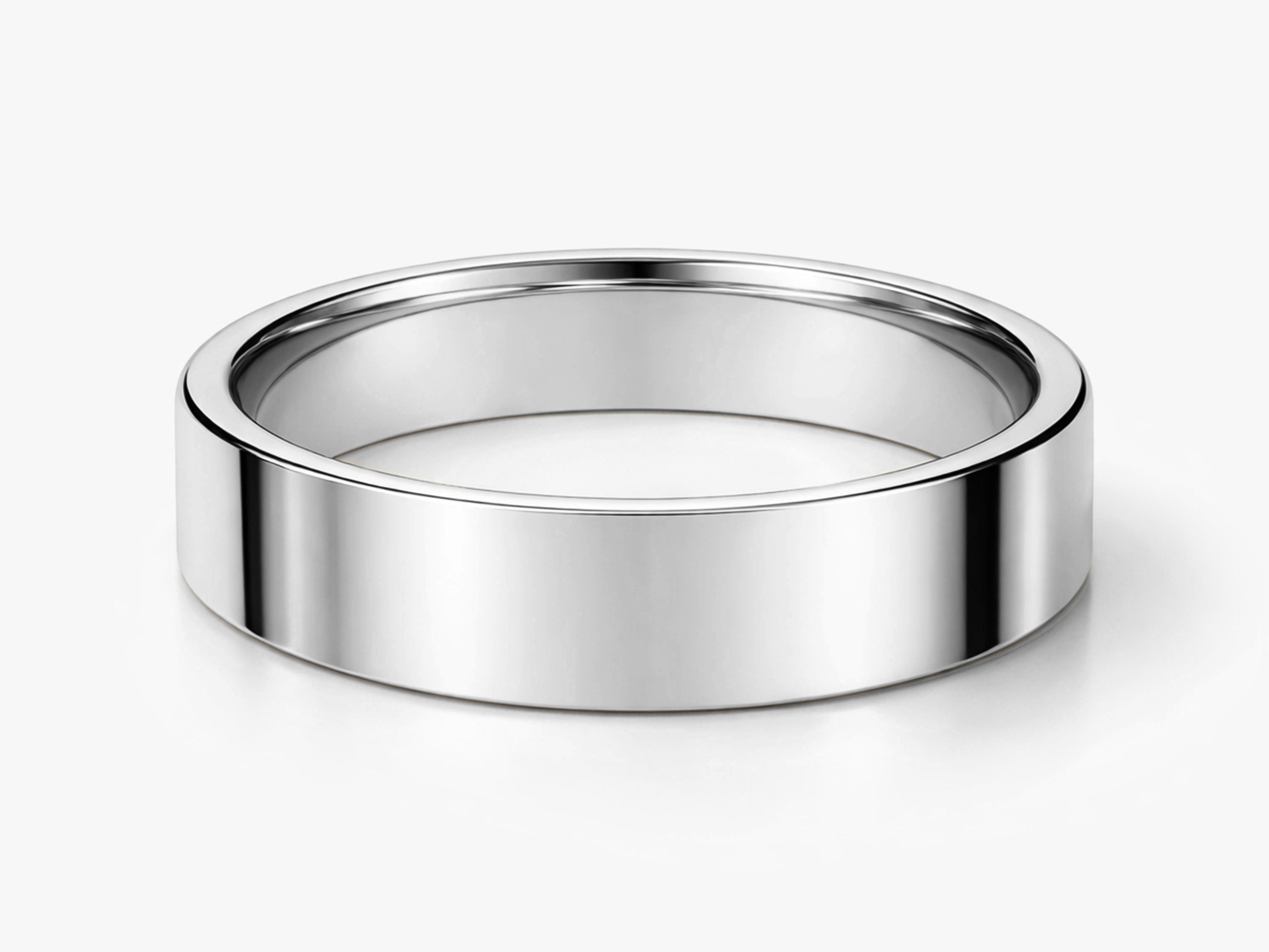 4mm Klassischer Flacher Ehering